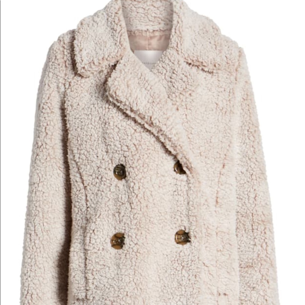 Thread & Supply Double Breasted Fleece Coat